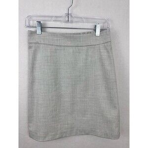 Rachel Zoe Womens Gray Plaid Mini Skirt Light Gray Fully Lined Skirt NWOT SZ XS